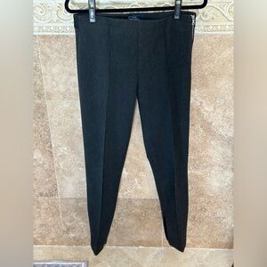 Gap flat front side zip charcoal pant sz 10 r